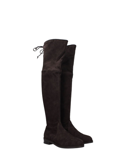 Stuart Weitzman Brown Leather Over The Knee