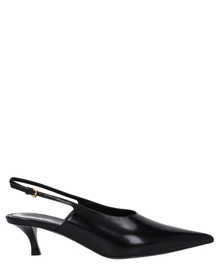 Givenchy Black Leather Mid Heel Pumps