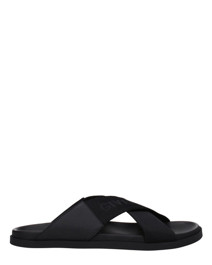 Givenchy Black Fabric Slippers