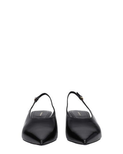 Givenchy Black Leather Mid Heel Pumps