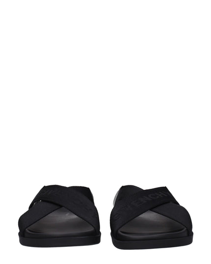 Givenchy Black Fabric Slippers