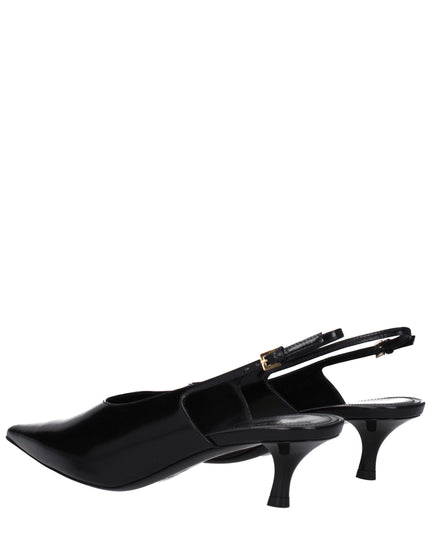 Givenchy Black Leather Mid Heel Pumps