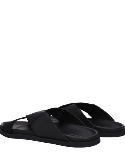 Givenchy Black Fabric Slippers