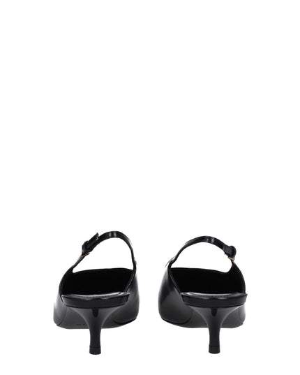 Givenchy Black Leather Mid Heel Pumps