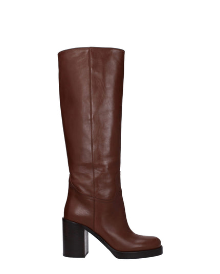Prada Brown Leather Boots