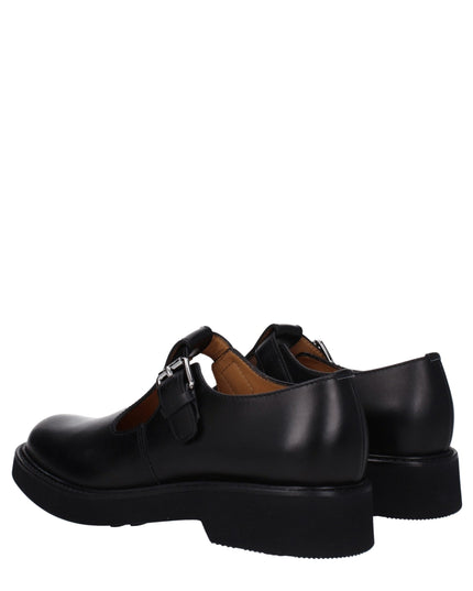Church's Black Leather Oxfords And Derbies