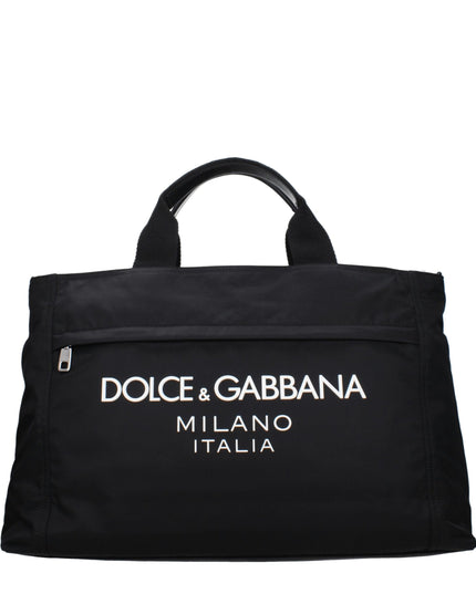 Dolce & Gabbana Black Fabric Luggage And Travel
