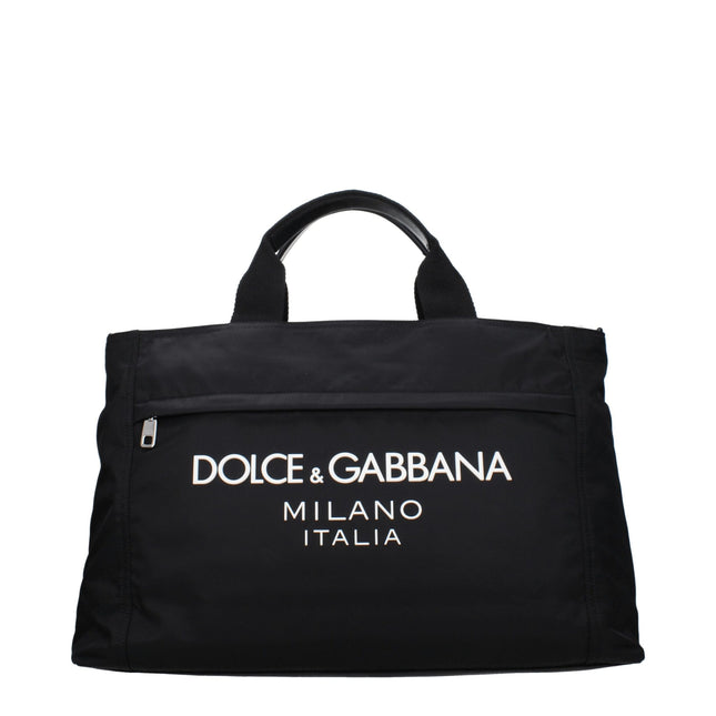 Dolce & Gabbana Black Fabric Luggage And Travel