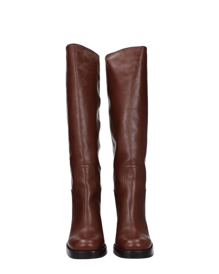 Prada Brown Leather Boots