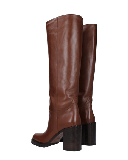 Prada Brown Leather Boots