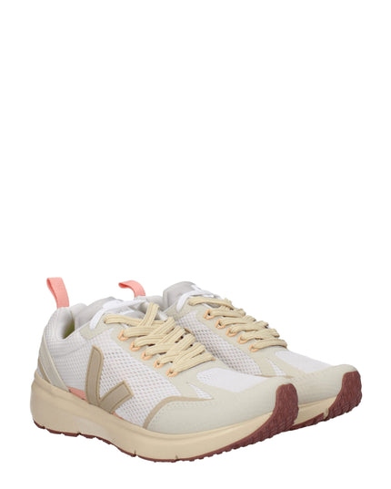 Veja Beige Fabric Athletic Sneakers