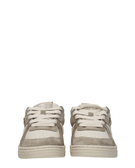 Palm Angels Beige Fabric Low Top Sneakers