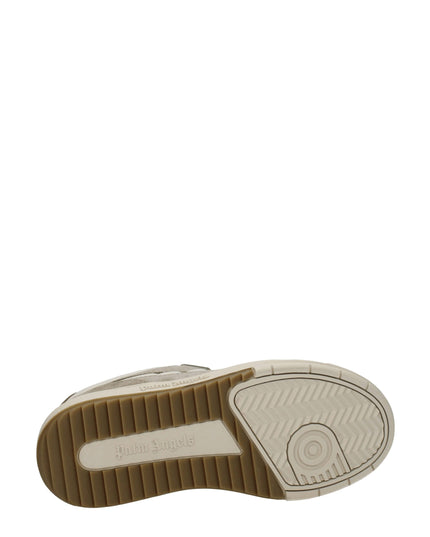 Palm Angels Beige Fabric Low Top Sneakers