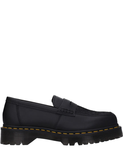 Dr. Martens Black Leather Slip-On Loafers