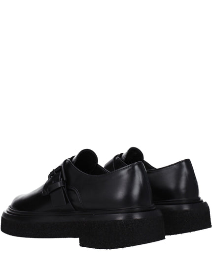 Max Mara Black Leather Oxfords And Derbies