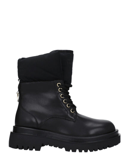 Versace Jeans Black Polyethylene Ankle Boots