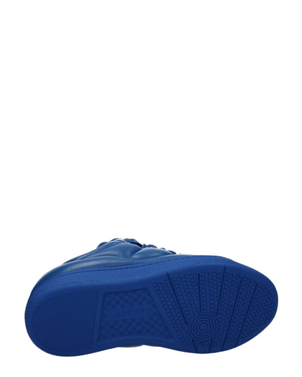 Lanvin Blue Leather Low Top Sneakers