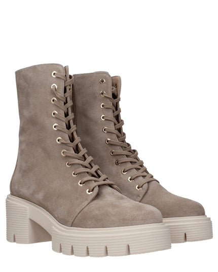 Stuart Weitzman Beige Leather Ankle Boots