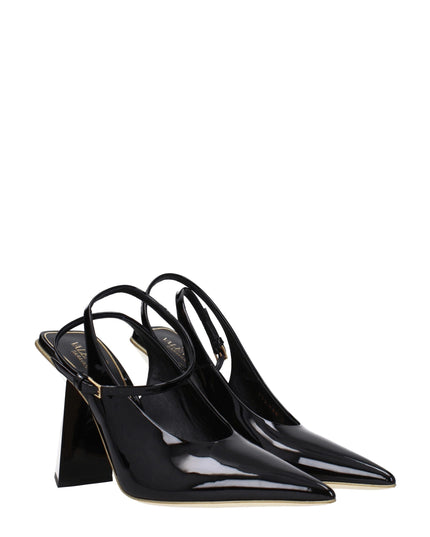Valentino Garavani Black Leather Sandals