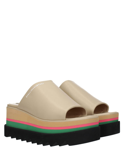 Stella McCartney Beige Leather Slippers