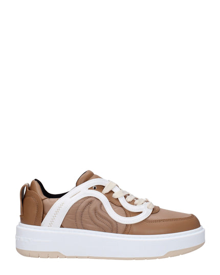 Stella McCartney Brown Fabric Chunky Sneakers
