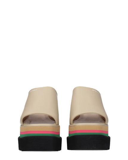 Stella McCartney Beige Leather Slippers