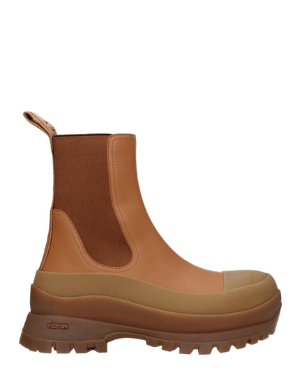 Stella McCartney Brown Leather Ankle Boots