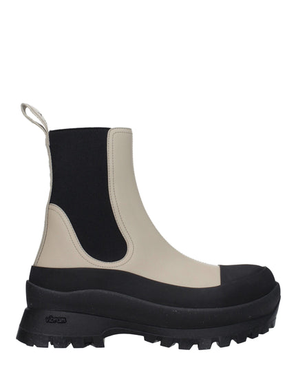 Stella McCartney Black Leather Ankle Boots