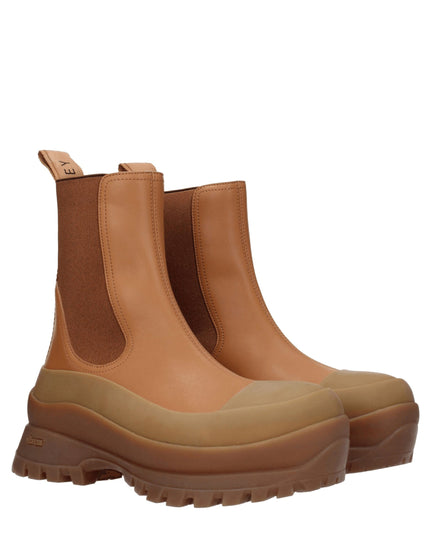 Stella McCartney Brown Leather Ankle Boots