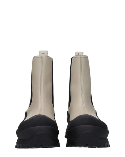 Stella McCartney Black Leather Ankle Boots