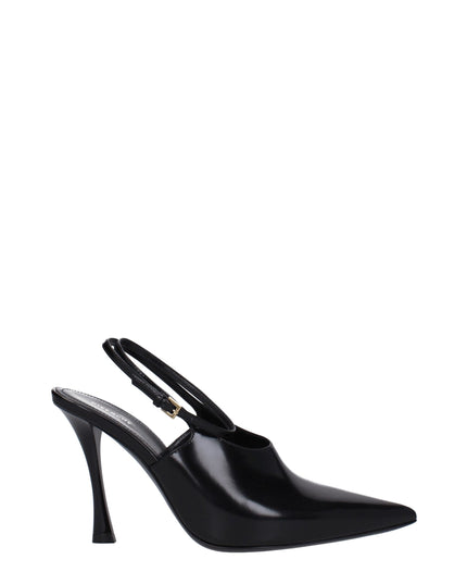 Givenchy Black Leather High Heel Pumps