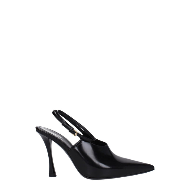 Givenchy Black Leather High Heel Pumps