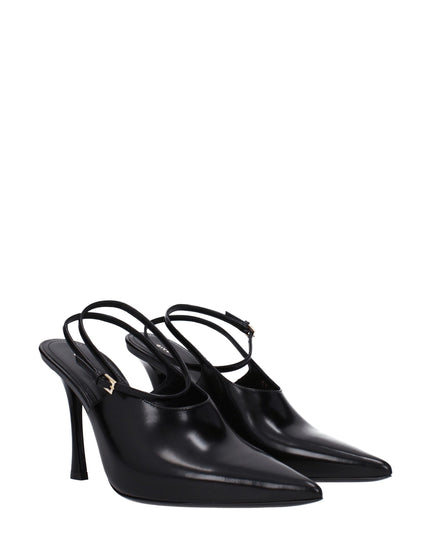 Givenchy Black Leather High Heel Pumps