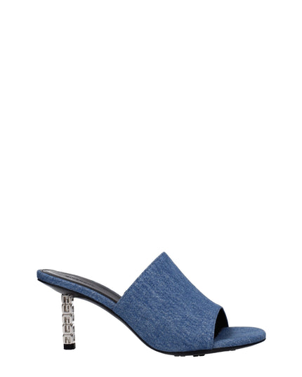 Givenchy Blue Fabric Platform Sandals