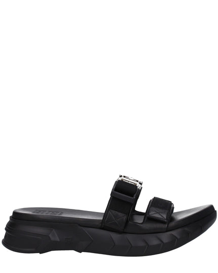 Givenchy Black Fabric Slippers