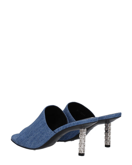 Givenchy Blue Fabric Platform Sandals