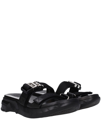 Givenchy Black Fabric Slippers