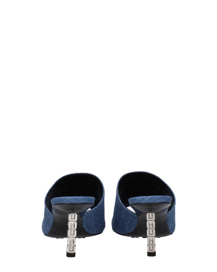 Givenchy Blue Fabric Platform Sandals