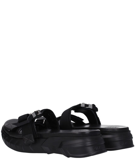 Givenchy Black Fabric Slippers