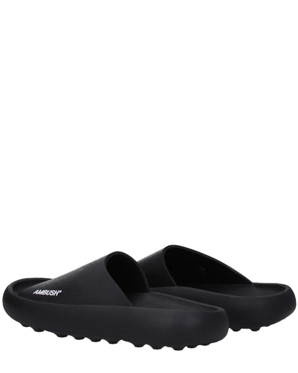 Ambush Black Cotton Slippers