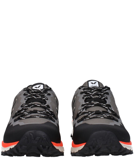 Veja Gray Fabric Athletic Sneakers