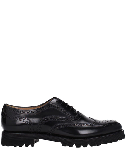 Church's Black Leather Oxfords And Derbies