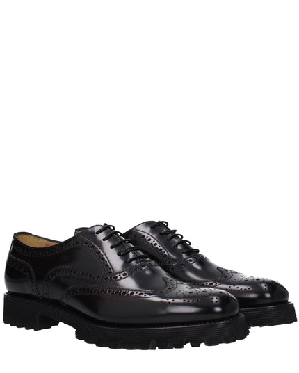 Church's Black Leather Oxfords And Derbies