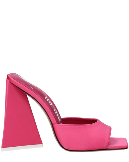 The Attico Pink Fabric Platform Sandals