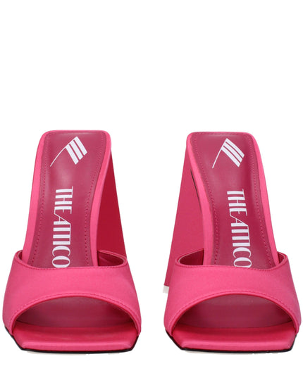The Attico Pink Fabric Platform Sandals