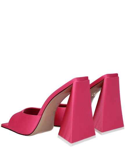The Attico Pink Fabric Platform Sandals