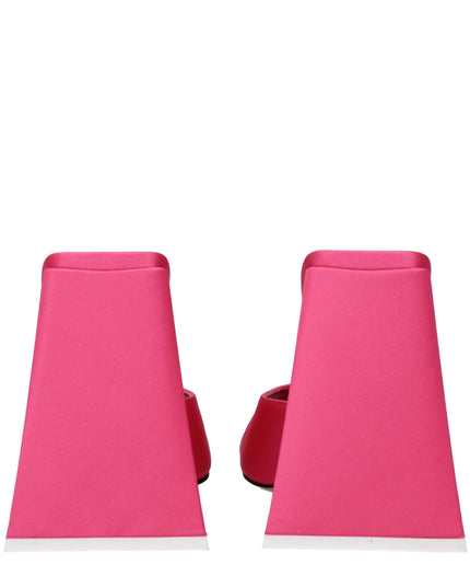 The Attico Pink Fabric Platform Sandals