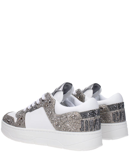 Jimmy Choo White Leather Chunky Sneakers