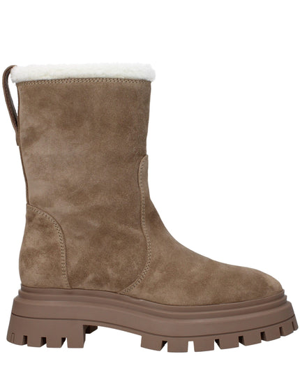 Stuart Weitzman Beige Leather Ankle Boots