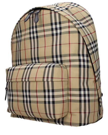 Burberry Beige Fabric Backpack